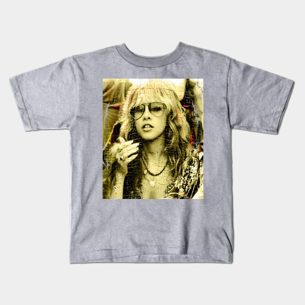 Stevie Nicks Kids T-Shirt by gulymaiden